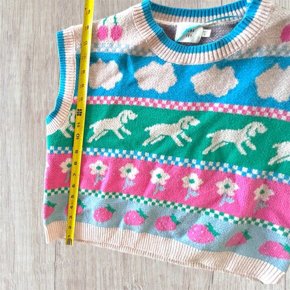 Luna Ivy Cottage Core Sweater Vest - Picture 4 of 4